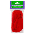 Natural Wool Roving (Red)