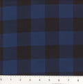Navy / Black Buffalo Plaid 45" wide Fabric per yard