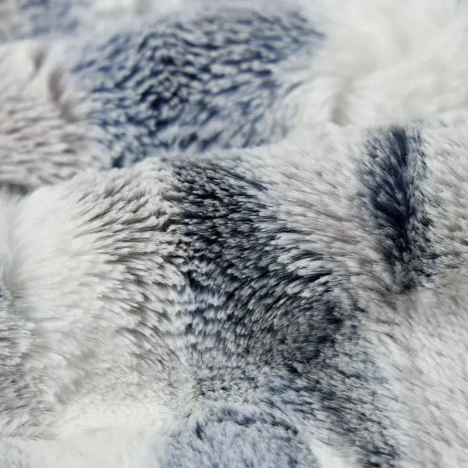 Navy Luxe Cuddle Frosted Himalayan 58/60" Fabric per yard