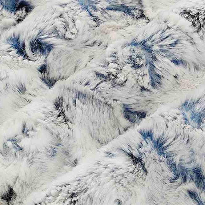 Navy Luxe Cuddle Snowy Owl 58/60" Fabric per yard
