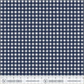 Navy Painted Gingham 44"/45" Cotton Fabric Per yard