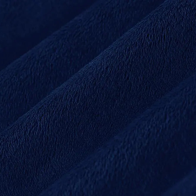 Navy Solid Cuddle 3 58/60" Fabric per yard
