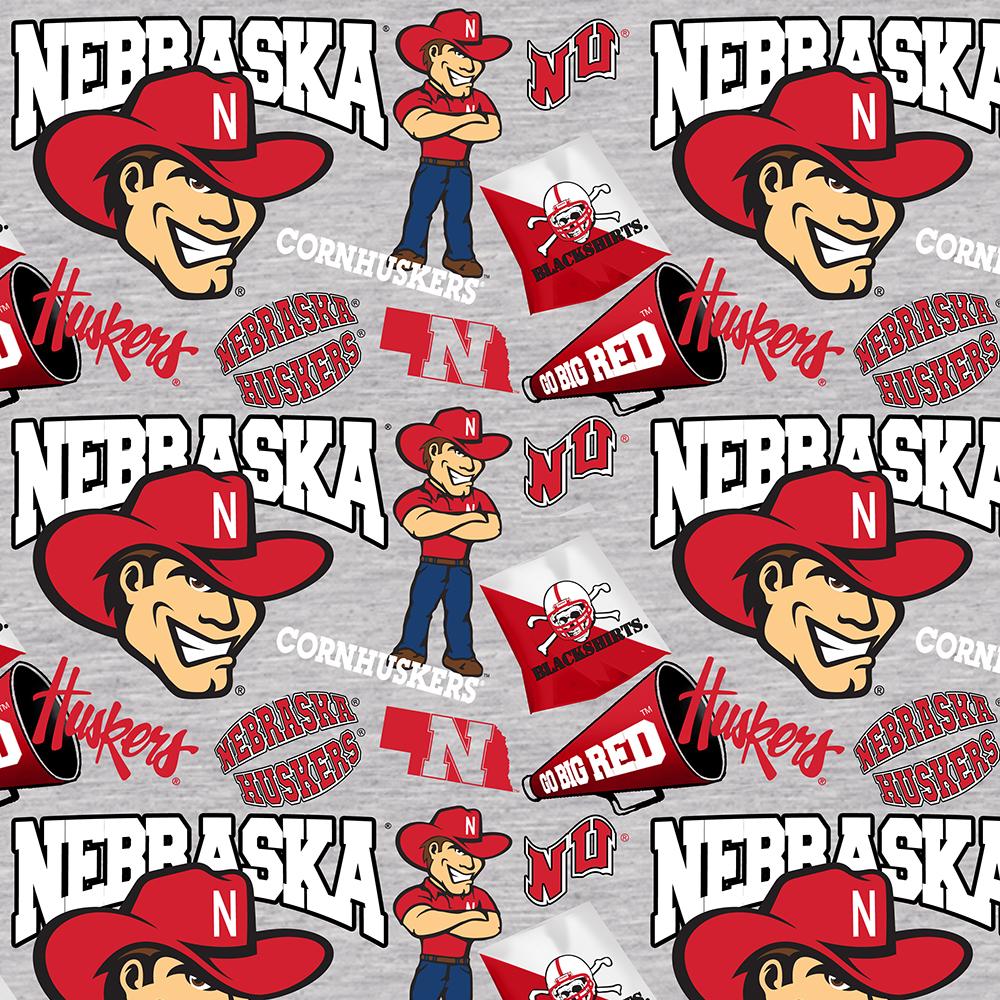 Nebraska Cornhuskers - Mascot 44"/45" Fabric per yard