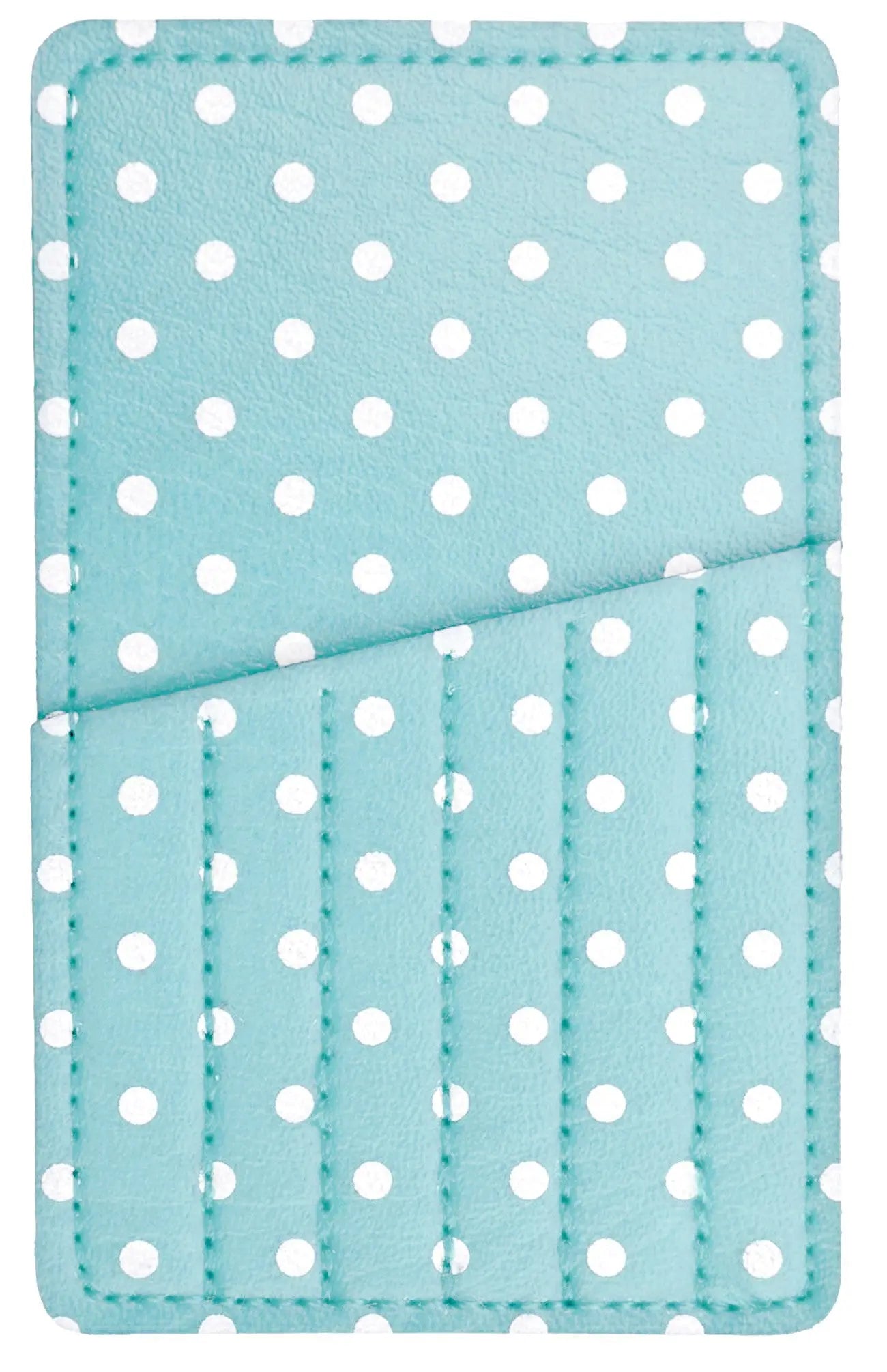 Needle Carry Card Aqua Polka Dot