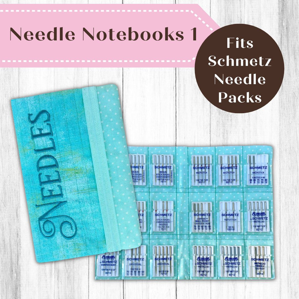 Needle Notebooks 1 AND 2 In-the-Hoop Embroidery Designs Pickle Pie Designs