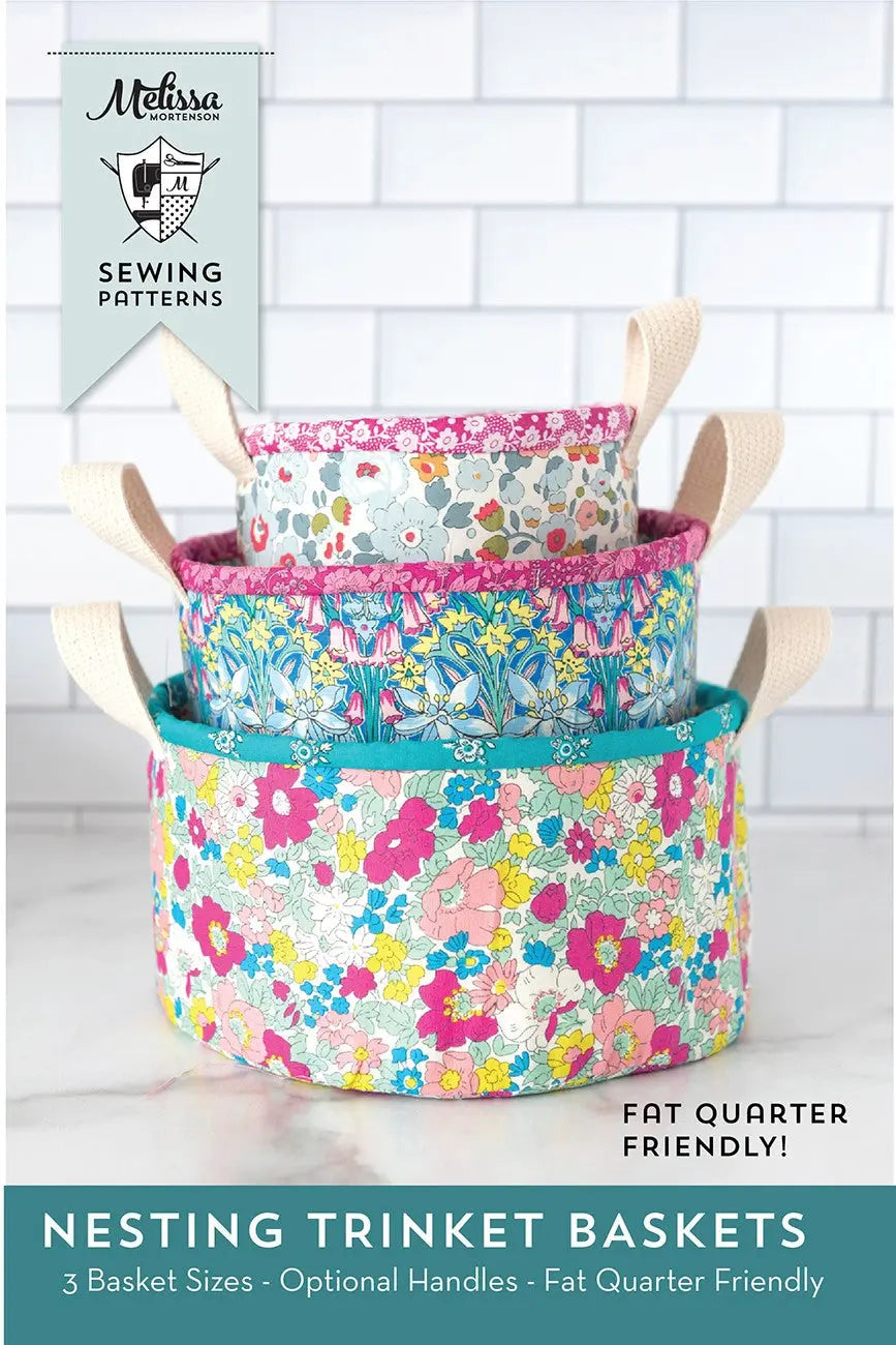 Nesting Trinket Baskets Sewing Pattern