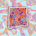 New Mexico State Quilt Stickers