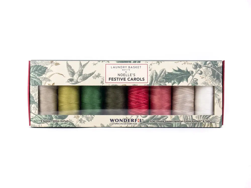 Noelle’s Festive Carols  by Edyta Sitar - Egyptian Cotton Thread Pack