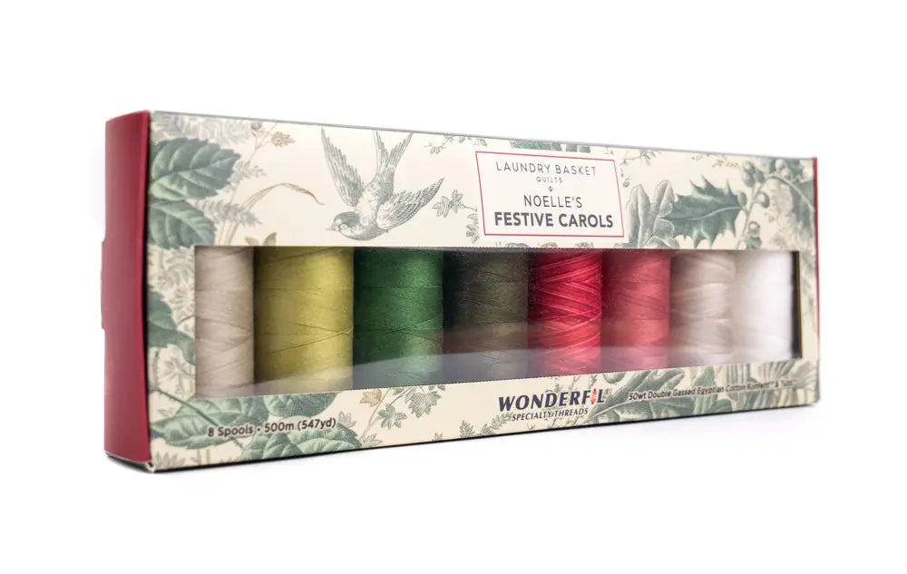 Noelle’s Festive Carols  by Edyta Sitar - Egyptian Cotton Thread Pack