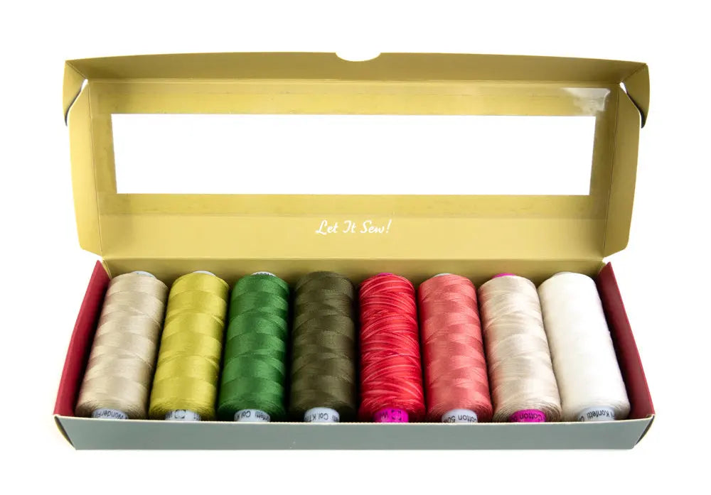 Noelle’s Festive Carols  by Edyta Sitar - Egyptian Cotton Thread Pack
