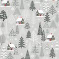Nordic Cabin - All Over - Light Grey 44" / 45" Fabric Per Yard