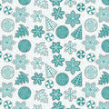 Nordic Cabin - Cookies - Teal Metallic 44" / 45" Fabric Per Yard