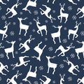 Nordic Cabin - Deer - Navy 44" / 45" Fabric Per Yard