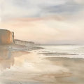 Normandy Travel Art Fabric Panel 5