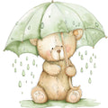 Nursery Teddy Bear Fabric Panel 19