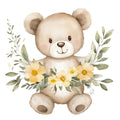 Nursery Teddy Bear Fabric Panel 26