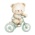 Nursery Teddy Bear Fabric Panel 3