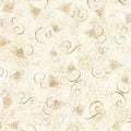 Oatmeal Sunflower Serenade Bee And Scroll Tonal Cotton 44/45 Fabric Per Yard