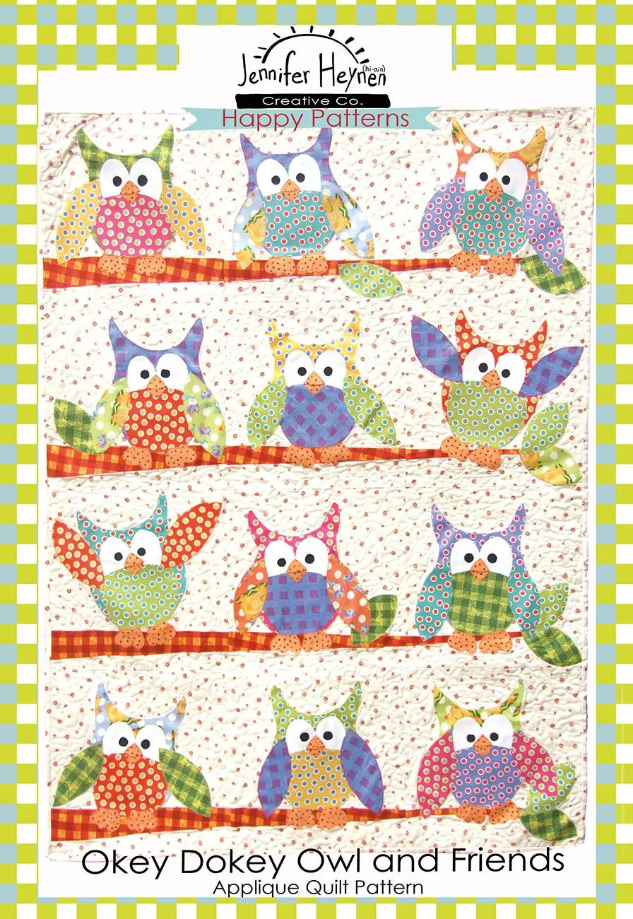 Okey Dokey Owl and Friends Applique Quilt