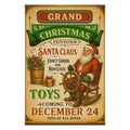 Old Christmas Sign Fabric Panel 8