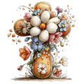 Old Rugged Floral Cross Fabric Panel 27