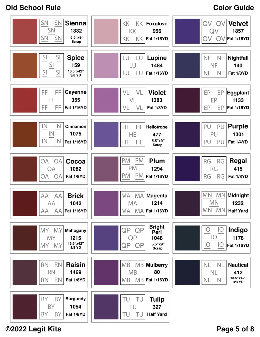 Old School Rule Quilt Kit