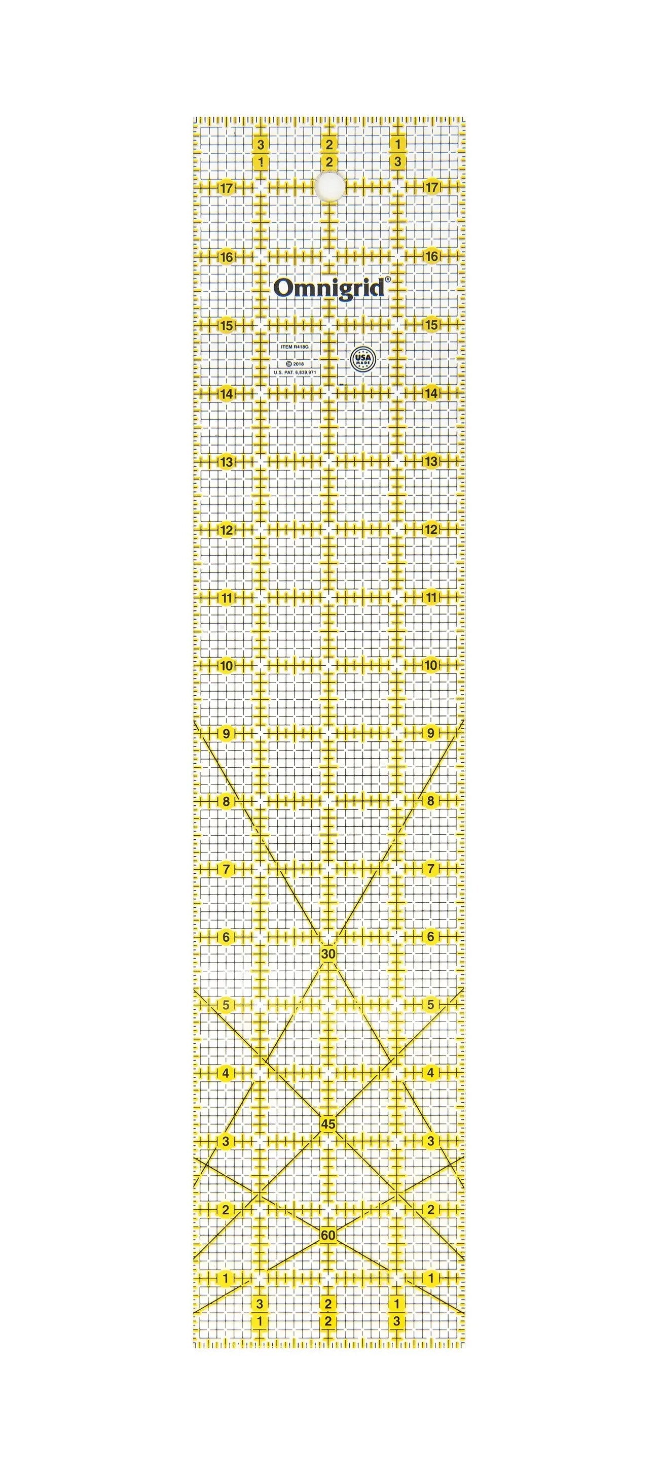Omnigrid Mini Grid Ruler 4in x 18in