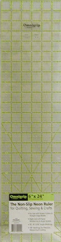 Omnigrid Omnigrip Neon Ruler 6in x 24in
