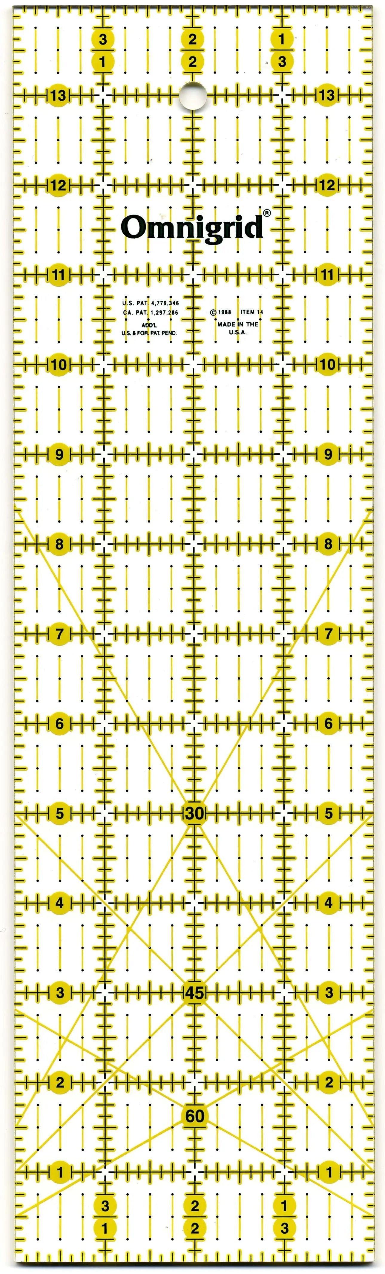 Omnigrid Ruler 4in x 14in