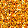 Orange Mosaic Blender Lumenique 44"/45" Cotton Fabric Per Yard