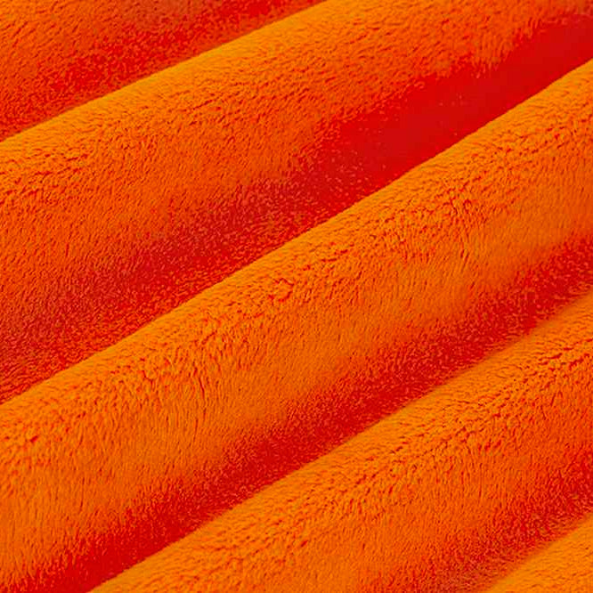 Orange Solid Cuddle 3 58/60" Fabric per yard