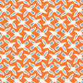 Orchard Deco - Flock - Orange 44" / 45" Fabric Per Yard