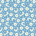 Orchard Deco - Sakura - Blue 44" / 45" Fabric Per Yard