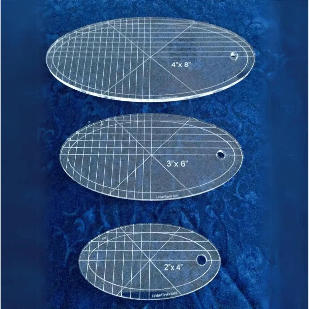 Oval Quilting Templates - (Set of 3)