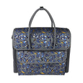 Over the Shoulder Sewing Machine Carry Tote Blue Grey Floral