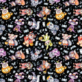 Character Costume Toss Black Cotton 44"/45" Fabric Per Yard