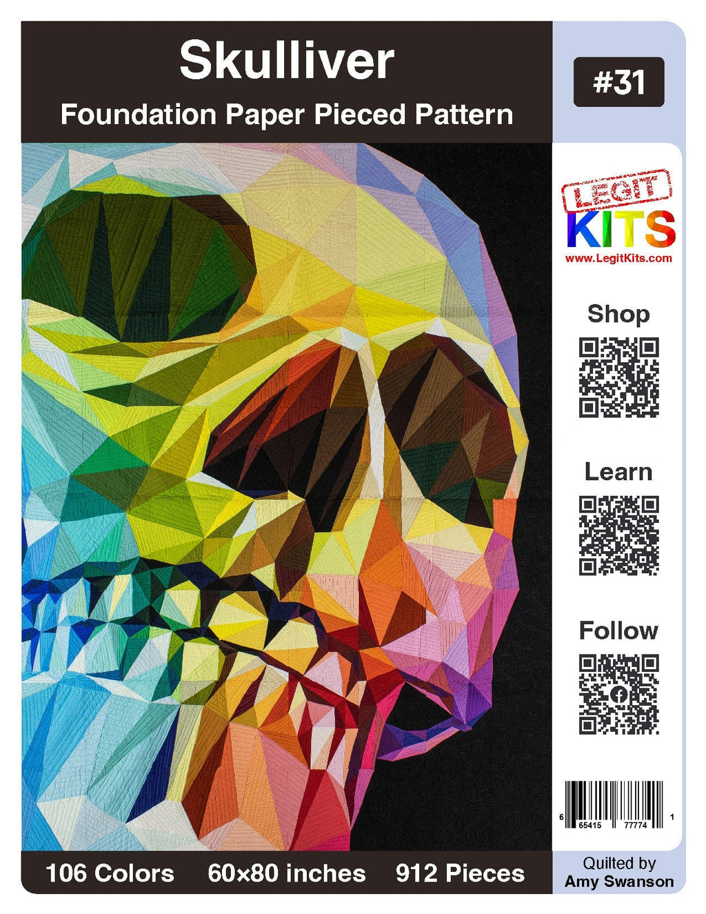 Skulliver Quilt Kit