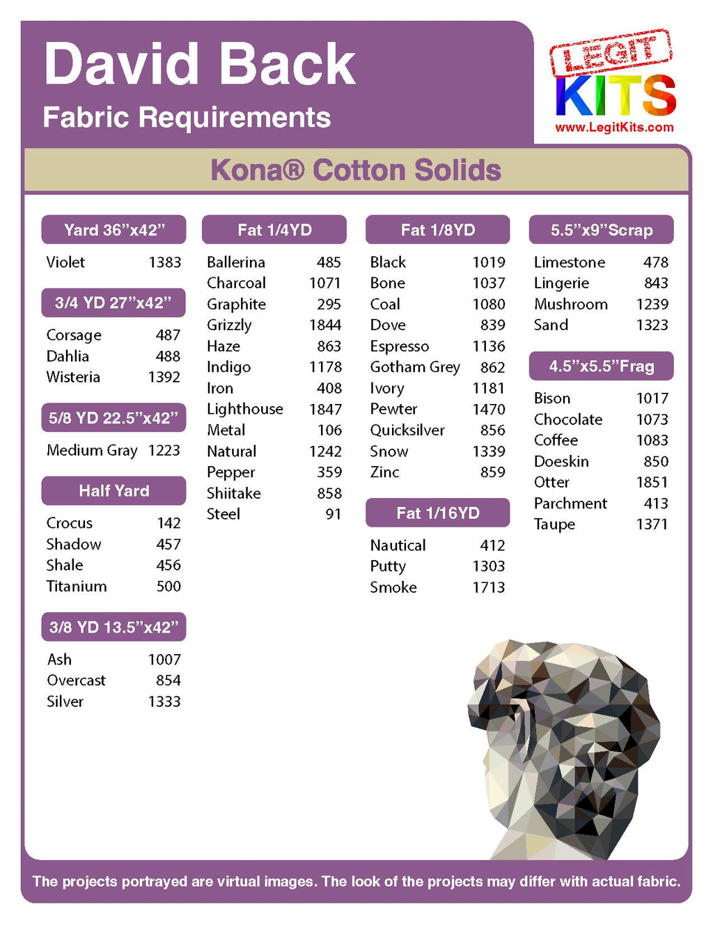David Back Quilt Kit