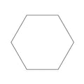 3in Hexagon Papers 100ct