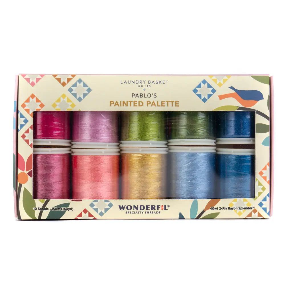 Pablo’s Painted Palette by Edyta Sitar - Rayon Thread Pack