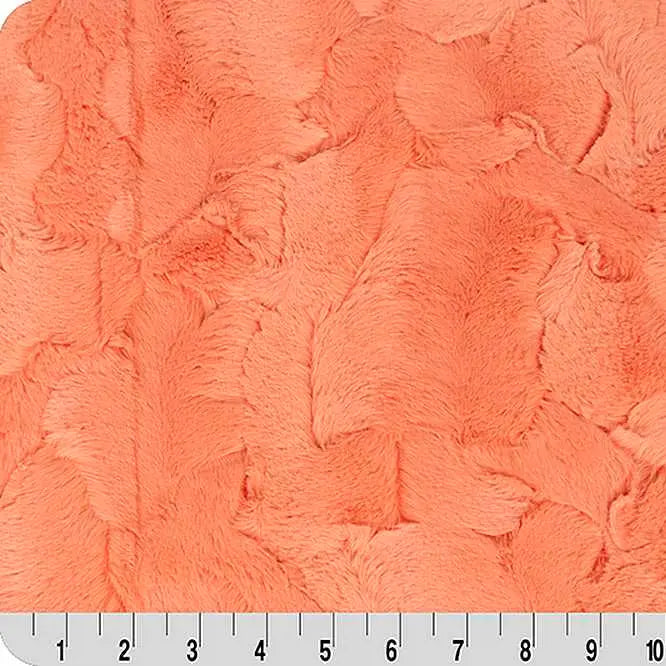 Papaya Luxe Cuddle Hide 58/60" Fabric per yard
