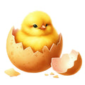 Pastel Chicks Fabric Panel 18