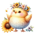 Pastel Chicks Fabric Panel 2