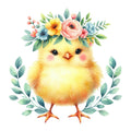 Pastel Chicks Fabric Panel 24