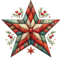 Patchwork Christmas Fabric Panel 11