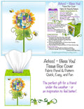 Patchwork Flower Tissue Box Panel and Pattern
