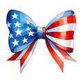 Patriotic Bows Fabric Panel 5
