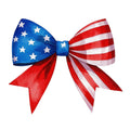 Patriotic Bows Fabric Panel 8