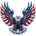Patriotic Eagle Fabric Panel 10