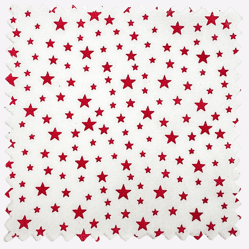Patriotic Stars 108" Supreme Backings - Red Stars on White Wideback Fabric Per Yard
